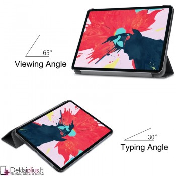 Dirbtinės odos atverčiamas dėklas planšetei - juodas (IPAD PRO 11 (2020/2021/2022)